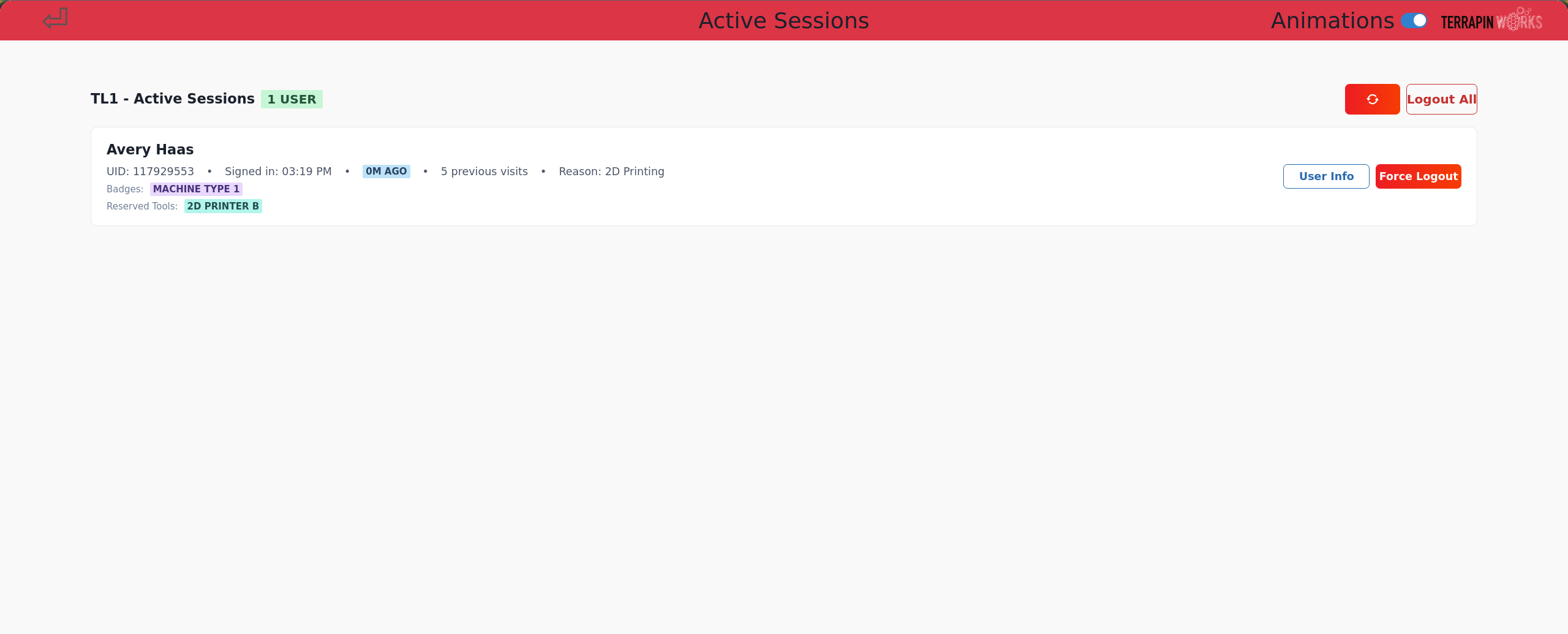 Pinpoint Lab Status Page