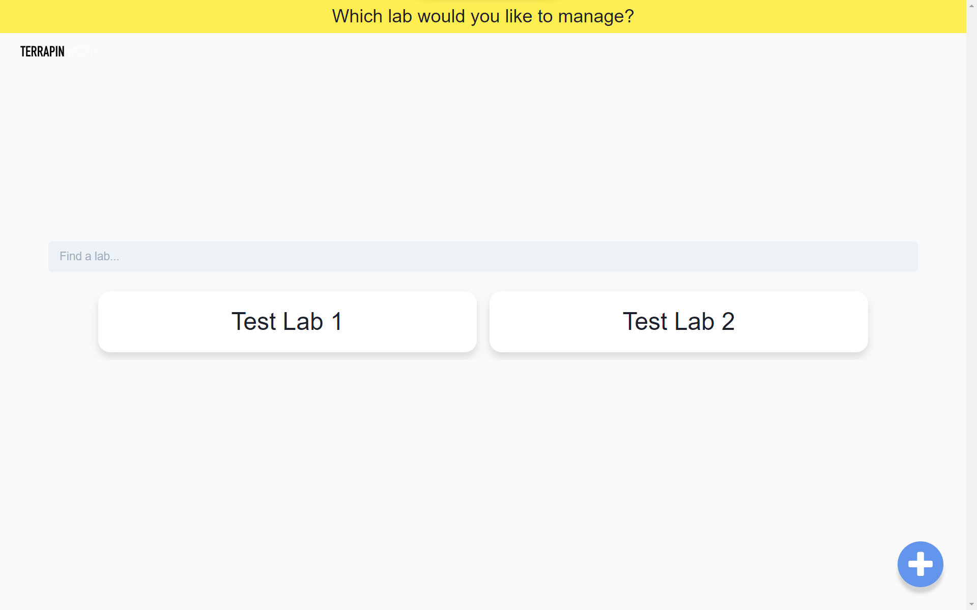 Pinpoint Manage Labs Screen